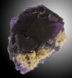 Cubic Fluorite on Bladed Barite - Cave-in-Rock, Illinois #32191-1